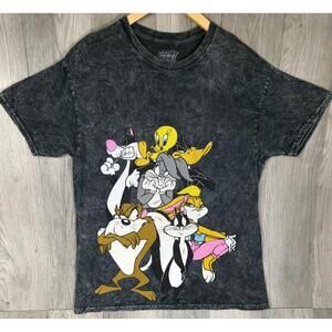 Looney Tunes Graphic T-Shirt Bugs Bunny Tweety Sylvester Tasmanian Devil Lola #5